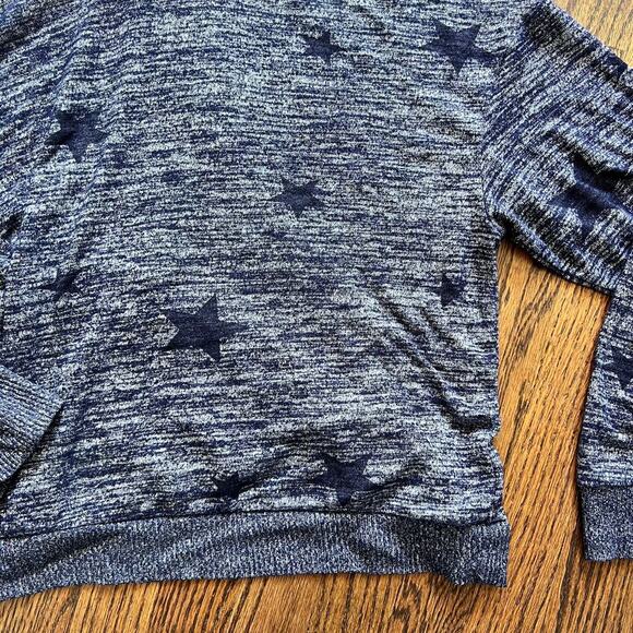 Gap Women's Softspun Navy Blue Star Comfortable Casual Spandex Blend Hoodie - S - Picture 6 of 7